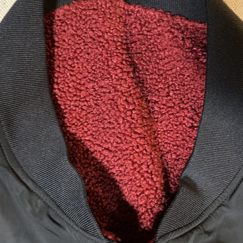 Curry x Bruce Lee Lunar New Year Boucle 'Fire' Bomber Jacket Size XL Rare NWT - Picture 3 of 8